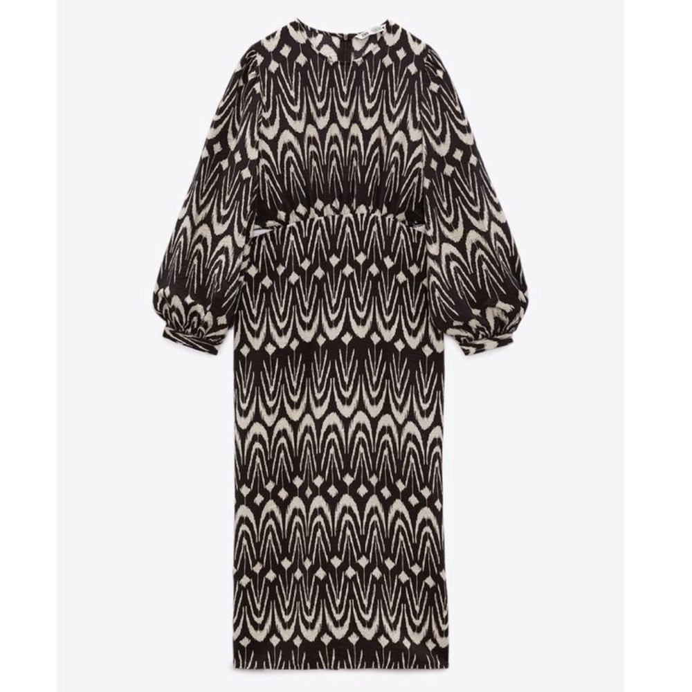 Cut Out Printed Dress NWT